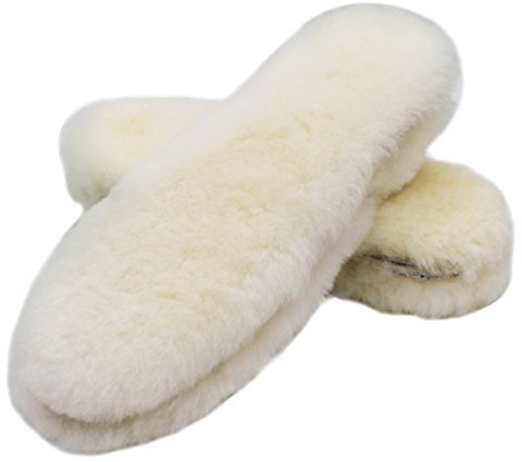 Rojeam australischen Schaffell Schuheinlagen echte Lambswool Einlegesohlen Super dick