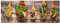 Bilderwelten Glasbild Wandbild Glas Kunstdruck Kräuter und Gewürze 50 cm x 125 cm