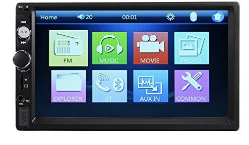 JenNiFer 7 Pollici Touch Car Stereo Radio Mp5 2 DIN in Dash Bluetooth FM Aux USB + Fotocamera Gratuita