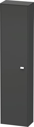 Duravit Brioso Hochschrank 177,0x42,0x24,0 cm, 1 Tür, Anschlag Links, 1 Holzfachboden, 3 Glasfachböden, Farbe (Front/Korpus): Graphit Matt Dekor, Griff Chrom - BR1320L1049
