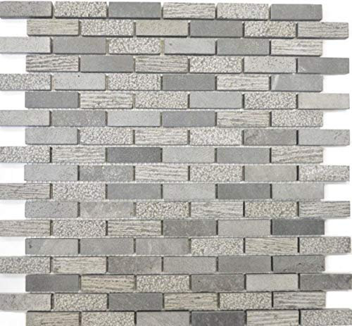 MOS40-B49 - Azulejos de mosaico (mármol, piedra natural, ladrillo, piedra, cemento)