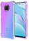 DEDUX Hülle für Xiaomi Mi 10T Lite 5G Handyhülle, Verstärkung mit Vier Ecken, Transparent Farbverlauf TPU Schutzhülle Case (Violett/Blau)