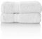 ALCLEAR Premium Frottier Handtuch Set, Frotteeserie in 6 Farben und 5 Größen, Farbe: Weiss, 2X Handtücher 50x100 cm