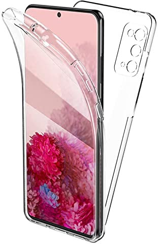 TBOC Coque Compatible avec Samsung Galaxy S20 FE-S20 FE 5G [6.5] Housse [Transparent] Complète [Silicone TPU] Full Body [360 Degrés] Intégral Protection Portable Etui Anti Choc Rayures