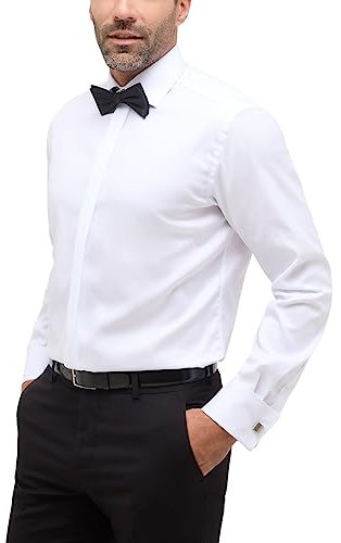 ETERNA Modern Fit Cover Galahemd super Langer Arm New Kent Kragen weiß Größe 46