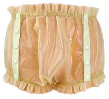 Latex Windelhose mit Knöpfen Size:L
