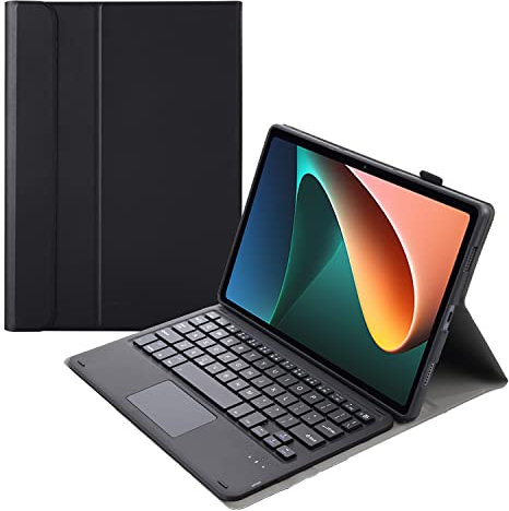 ERY Funda Teclado para Lenovo Tab P11 Plus 2021 (TB-J607) & P11 2020 (TB-J606F/J606X) 11 con Teclado Español Ñ Inalámbrico Desmontable con Pantalla Táctil, Funda Delgada con Soporte,Negro