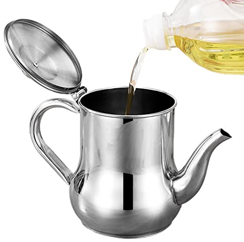 Olla coladora de , recipiente de grasa de cocina de acero