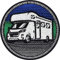 Wohnmobil Patch Camper Aufnäher Camping Patches zum aufbügeln Wohnwagen Patch für alle Stoffe Naturfreunde Sticker Camper Van Patch Aufbügler 75x75mm