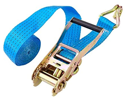 BioNyt Zurrgurte, 5 cm breit, for Ziehen von 5 Tonnen, Spanngurte mit Doppel-J-Haken, Zurrgurte, große, kleine Fahrzeuge, gebündelte Ladung, Hochleistungsgurte (Größe: 19 m) (16 m) (Size : 20m)