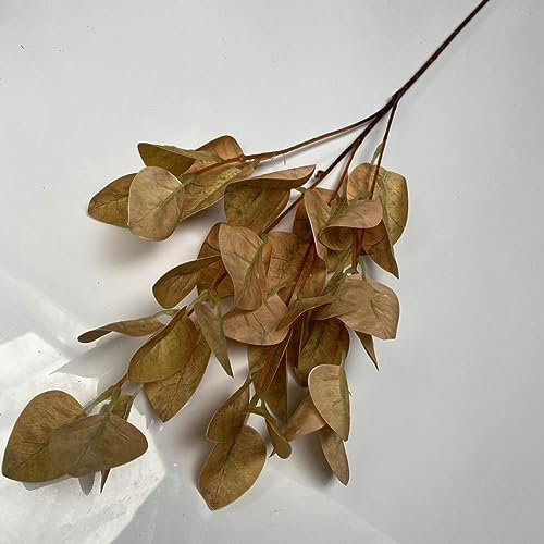 PEKNUX 5 Pcs Künstliche Blumen Höhe 70 cm Simulationspflanze Heimdekoration 3D-Druck Granatapfelblatt Grünpflanze Blumenarrangement Topfdekoration Simulationsblätter