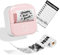 Odaro T02 Mini Drucker, Inkless Sticker Drucker Protable, Inkless Fotodrucker mit 1 Rolle Papier, Bluetooth Thermotaschendrucker für Notizen, Fotos, DIY Druck, Geburtstag, Rosa