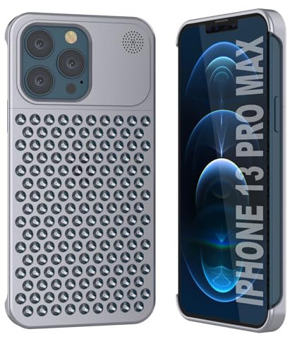 Punkcase Fortifier Extreme Series Schutzhülle aus Aluminiumlegierung für iPhone 13 Pro Max, ultra-langlebige und leichte Metallabdeckung mit Aromatherapie-Funktion und randloses Design für iPhone 13