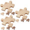 Happyyami Holzpuzzle 12 STK Puzzle-untersetzer Aus Holz Teetassenkissen Platzdeckchen Aus Bierdeckel Schale Pads Rutschfester Untersetzer Tasse Pad Trinken Nussbaum Buche Getränkehalter