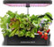 14Pro Indoor Hydroponic Growing System (14 Pods) Pflanzenkeimset für Hausgarten Ernte mit LED Grow Light, Leise Pumpe, Einstellbare Höhe für Gemüse & Kräuter bis zu 47,5cm, Schwarz