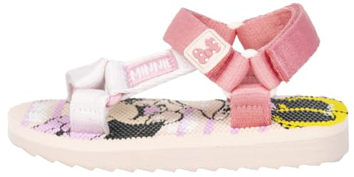 CERDÁ LIFE'S LITTLE MOMENTS Minnie Mouse Kindersandalen - Größe 31 - aus Polyester - EVA-Gummisohle - Klettverschluss - Kindersandalen - Minnie Mouse Aufdruck - Originalprodukt in Spanien entworfen