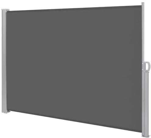 SPRINGOS Toldo lateral de 200 x 300 cm, extensible, protección solar, opaco, estor lateral para terraza, jardín, balcón