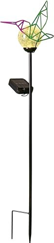 Northpoint LED Solar Gartenstäbe Außenbereich automatische Beleuchtung umweltfreundlich einfache Installation wetterbeständig Bruchglas Vogel