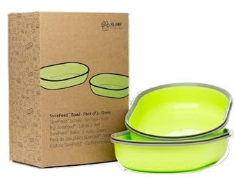 Sure Petcare SureFeed Lot de 2 bols avec joint intégré, compatibles avec la mangeoire à puce Sure Petcare SureFeed Microchip pour animaux domestiques, fonctionne pour les aliments humides et secs,