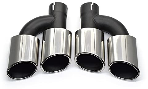 Auto Schalldämpfer Auspuff Endrohr Für A&udi A4 A5 A6 A7 Bis S4 S5 S6 S7 Dual Out Auto Endrohr Fluchtrohr Endschalldämpfer Spitze 60 Mm Auspuffanlage Düse ZEQIMWL(Color:5)