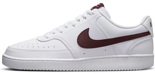 Nike Herrenschuh Nike Court Vision Low Next Nature Herrenschuh, White/Burgundy Crush, DH2987-113, 40 EU (7 US)