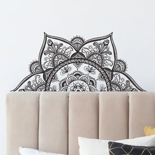 astylishome Wanddeko Boho Mandala Wandtattoos Abziehen und Aufkleben Vintage Wandaufkleber Abnehmbarer für Schlafzimmer Zuhause Wohnzimmer Yoga Meditationsraum 1013