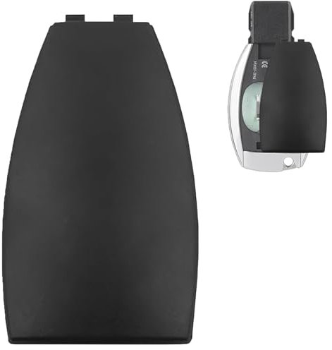 Car Key Rear Cover Replacement Compatible with A-Class C-Class E-Class S-Class GLA GLC GLK Models Car Key Fob Case, Car Remote Key Shell Key Battery Cover Repair Universal Accessories