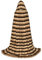 ZhanMg Wicker Woven Pattern Hooded Cloak - Ideal for Cosplay, Halloween, Easter - Comfortable Cape Robe for Stage Costumes