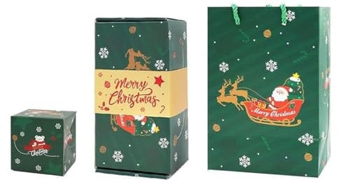 1Pcs Christmas Tree Christmas Decorations Surprise Box Gift Box Creating Most Surprising GiftRed Envelope Bouncing Romantic Gift Box