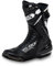 outletMOTARD Stivali Moto Uomo Stile Racing in Pelle e Microfibra con Protezione Antitorsione, Suola Antiscivolo e Ammortizzazione, Nero , 44 EU