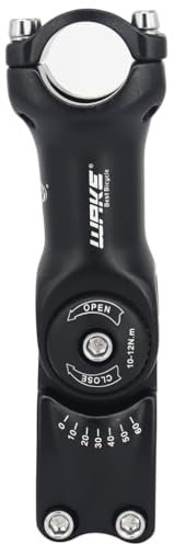 CYSKY Lenkervorbau Verstellbar 25,4 90mm 110mm 0-60° Grad Fahrrad vorbau MTB Vorbau Lenker Vorbau Riser für Mountainbike, Rennrad, Gravel, MTB, BMX, Downhill (25,4 x 110mm)