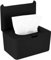Boite a Lingettes Humides, Boite a Mouchoir, Boîte de Mouchoirs Humides, Boîte de Lingettes Bebe, Distributeur de Rangement de Lingettes Humides avec Couvercle, pour Voiture Bureau Maison (Noir)
