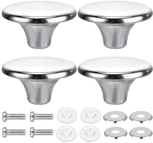 Qaestuan 4 Piezas Perillas para Tapa de Cacerola, Universal Pomo Tapa Olla, Pomos Tapas Cacerola Tornillos, Resistente al Calor, para Cambiar la Tapas de la Tetera y la Sartén
