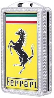 FZKUDZLD Coque Porte Clé Voiture pour Ferrari 12 2024-2025,Porte Clef Multifonction Antivol et Anti-Perte TéLéCommande Étui Accessoires Voiture