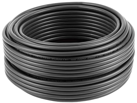 1aTTack.de 1 x 25m - Cavo solare nero 4mm² H1Z2Z2-K per impianti fotovoltaici, senza alogeni, resistente ai raggi UV, rame stagnato, isolamento XLPO, ideale per installazioni fotovoltaiche