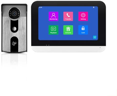 FHSLKXIM Smart Leben Video Tür Sprechanlage 7 Zoll Wired Digital Ip Cam Entsperren Für
