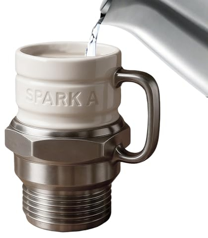 Zündkerzen-Becher, Kunstharz Zündkerzen-Tasse, Klassische Form Der Teile, Industrieller Stil, Reich An Mechanischen Elementen, Für Auto-Enthusiasten, Mechaniker Und Garagenliebhaber