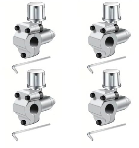 Voyoo 4 PCS Piercing Valve Sets BPV-31 Kühlschrank Wasserhahn Ventil Kompatibel mit 1 / 4 , 5 / 16, 3 / 8 OD Rohrschläuche für Klimaanlagen, HVAC