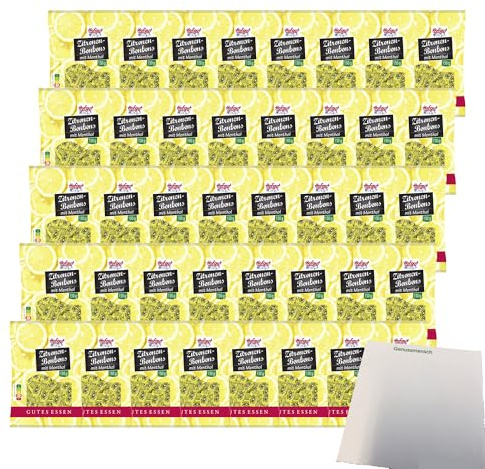 usy Bundle für Hofgut Zitronenbonbons VPE (40x150g Beutel) + usy Block