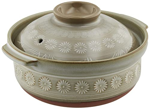 銀峯陶器(Ginpo Touki) Ginpo Pottery Banko Ware Earthenware Pot, Gray, Extra Deep Pot, No. 6, Hanamishima 21681