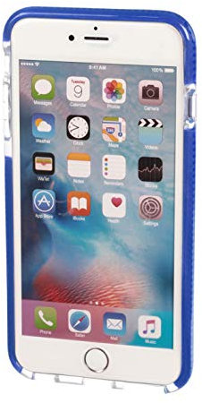 Lampa Alpha-Guard Custodia per iPhone 6 Plus/6S Plus, Trasparente/Blu