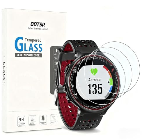 OOTSR (3 Piezas) Protector de Pantalla compatible para Garmin Forerunner 220 225 235 620 Vidrio Templado Protectora compatible para Forerunner 220 225 235 620