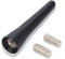 AOBETAK Autoantenne Kurz Universal,2,5 Klein Kurzautoantennen Antenne, Mini-Auto-Radio Zubehör, FM/AM-Zugänge M5 M6,Schwarz (6,5 cm)