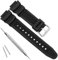 Uhrenarmband aus natürlichem Kunstharz, wasserdicht, Ersatzarmband für Casio AQ-S800W SGW-300H MRW-200H AE-1200 W-800H W-735H, Schwarz, 135 millimeters, Riemen