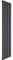 Reina Vicari Aluminium Anthracite Single Panel Vertical Designer Radiator 1800mm H x 400mm W, Central Heating