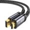 JSAUX Câble DisplayPort vers HDMI 3M,4K@30Hz,2K@60Hz,1080P@120Hz Nylon Tressé -Connecteurs Plaqués Or 24K, DP vers HDMI (Audio&Vidéo) pour Ordinateur de Dell, AMD, NVIDIA, HP Elitebook, ThinkPad
