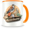 Samunshi® Kindertasse mit Namen Tasse Raubvogel Falke Personalisierte Tasse mit Namen Kinder Kinderbecher mit Namen Kindergarten orange 300ml