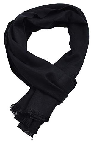 FAIRYGATE Männer Schal Schwarz Winter Klassik Super Soft Luxuriös Kaschmir Feel Freizeit Business Elegant Geschenke für Männer 12225