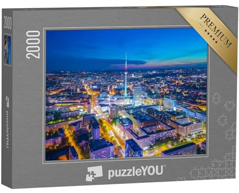 puzzleYOU: Puzzle 2000 Teile „Berlin bei Nacht“ – aus der Puzzle-Kollektion Berlin, Deutsche Städte