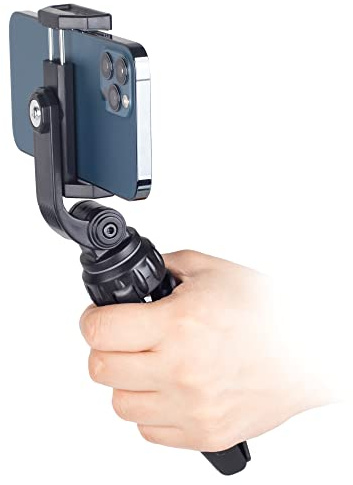 ayex Kompaktes Mini-Tripod mit beweglicher Smartphonehalterung Flexibel und Robust hält Smartphones bis 7 Zoll Größe Perfekt für verwacklungsfreie Aufnahmen